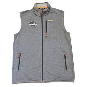 Orvis Horseshoe Hills Fleece Vest Mens Med Gray Preformance Full Zip Fly Fishing